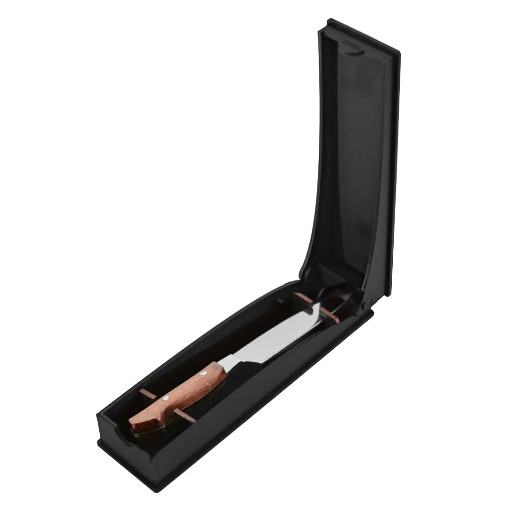 Cuchillo Premium Con Aplique M En Box De Madera