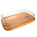 Set "4 En 1"  Fuente Vidrio Rectangular  