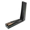 Juego De Cubiertos Premium Con Aplique G 2 Piezas En Box De Madera