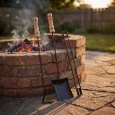 Juego De Asador 3 Piezas Mango Madera