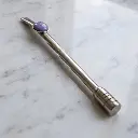 Bombilla De Gema Bronce Con Baño De Plata X 12 Unid Dcto 10%