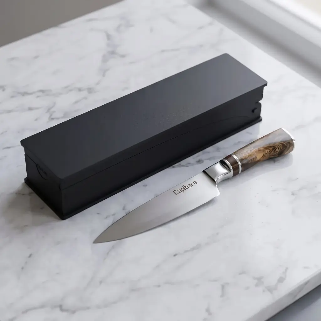 Cuchillo Premium 3 Anillos M En Box De Madera
