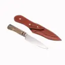 Cuchillo M 3 Anillos En Vaina De Cuero