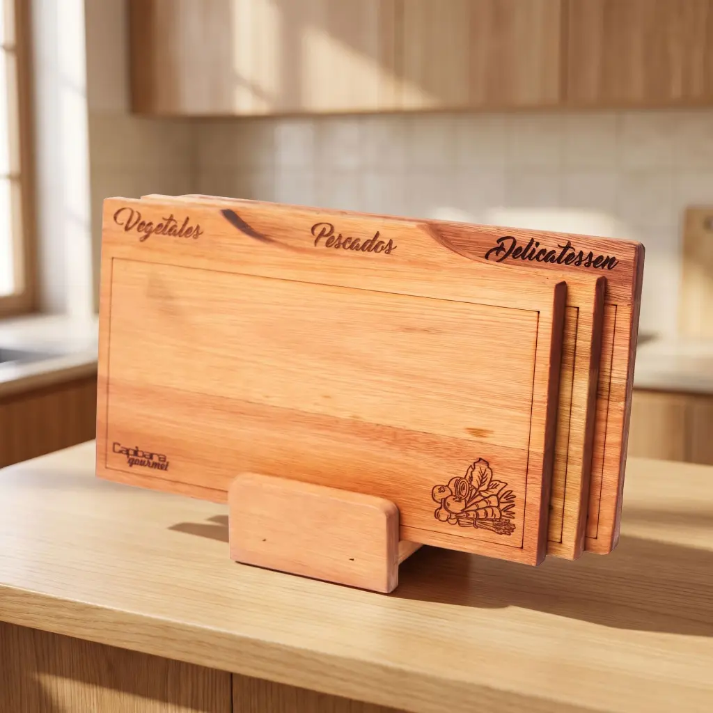 Organizador Tablas De Corte 4 Usos Con Base