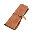 Paño De Eco Cuero Con Cubiertos Premium Artesanales 8 Piezas