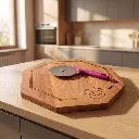 Pizzera Octogonal Con Corta Pizza