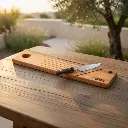 Tabla Para Cortar Salame Con Cuchillo