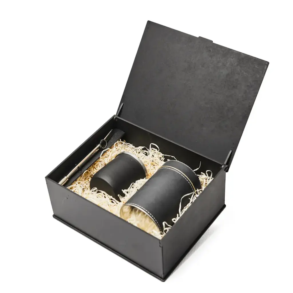 Box M Set Mate Acero Inoxidable Con 1 Lata Cilindrica 12 Cm