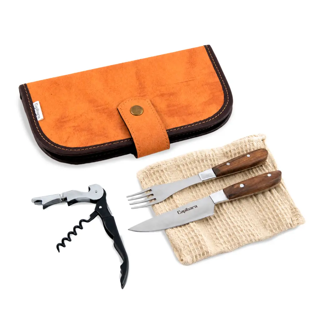 Estuche De Cubiertos Premium Tradicionales Con Accesorios
