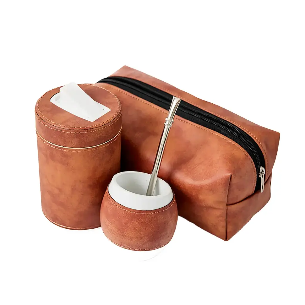 Neceser Con Mate, Bombilla Y Yerbera