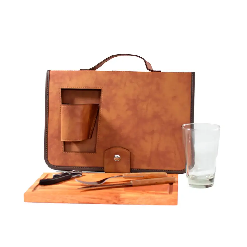 Porta Tablita X1 Luxe Con Vaso Vidrio 