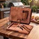 Porta Tablita X1 Luxe Con Vaso Vidrio 