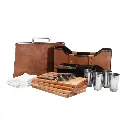 Set De Asado X4 Tiempo Libre Premium Con Parrilla