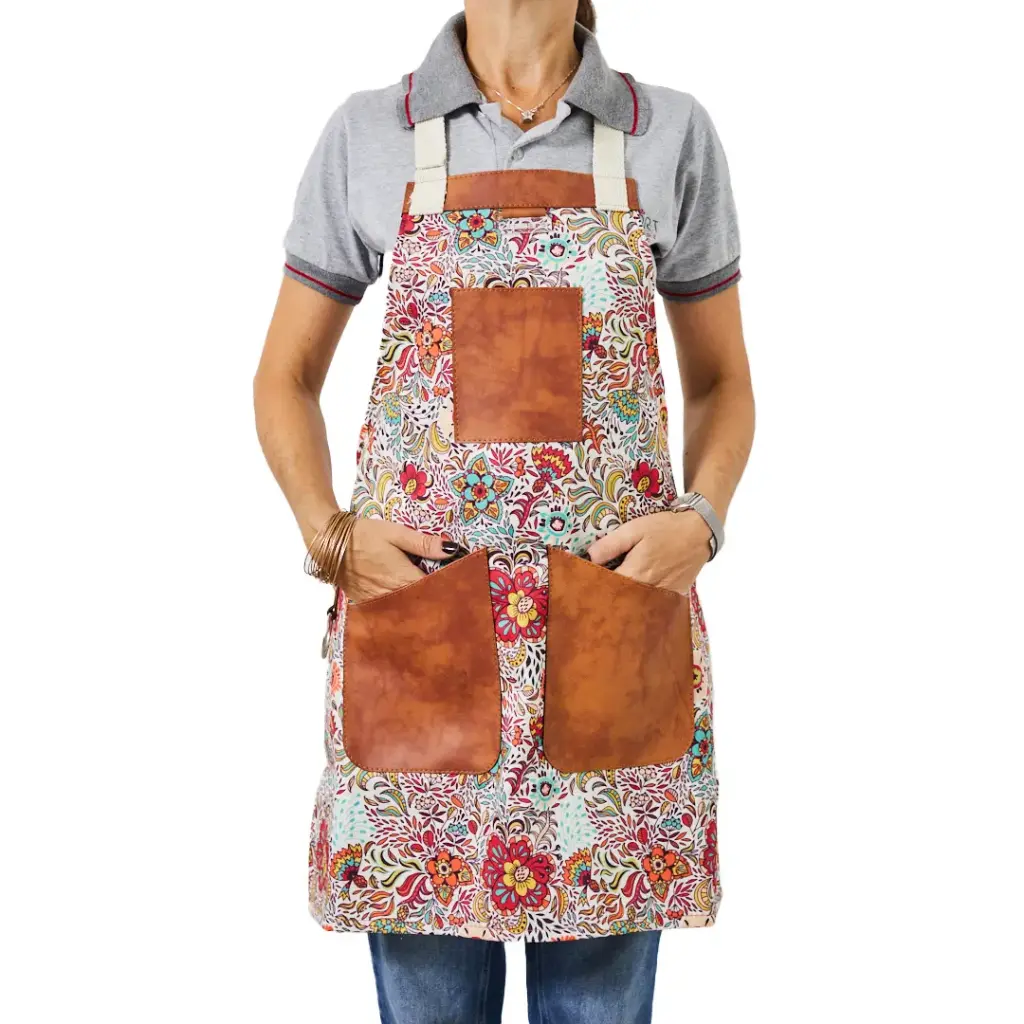 Delantal Estampado Flores Vintage