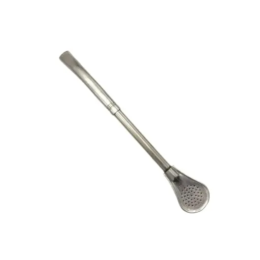 [BT0001] Bombilla Pico De Loro Acero Inoxidable 17 Cm