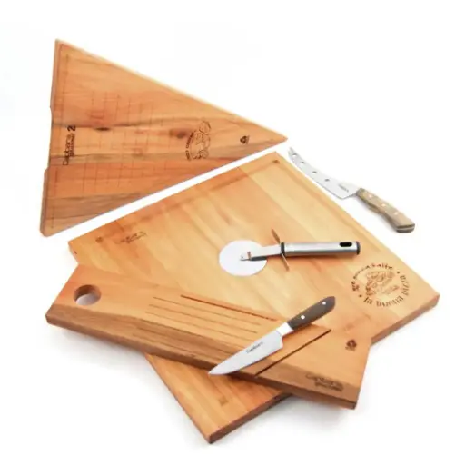 [TG1031] Combo X3 Bis Tabla Pizzera, Salame Y Degustacion
