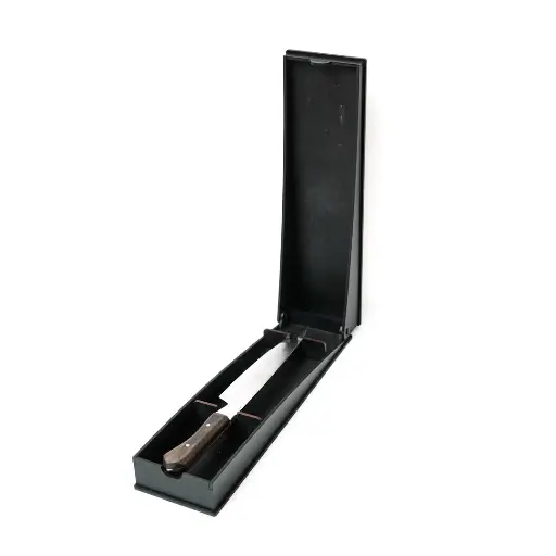[K10019] Cuchillo G Con Aplique En Box De Madera
