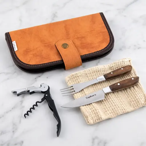 Estuche De Cubiertos Premium Tradicionales Con Accesorios