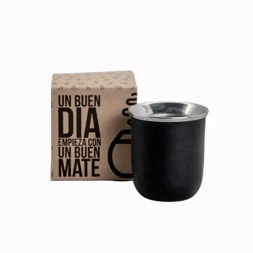 [BE0164] Mate De Acero Inoxidable Nacional Con Bombilla Y Packaging