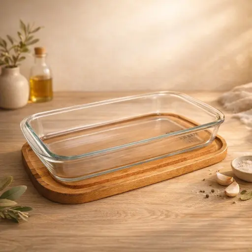 [TG3701] Set "4 En 1"  Fuente Vidrio Rectangular  