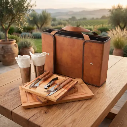 Set de Asado x2 con Tabla de Corte Full