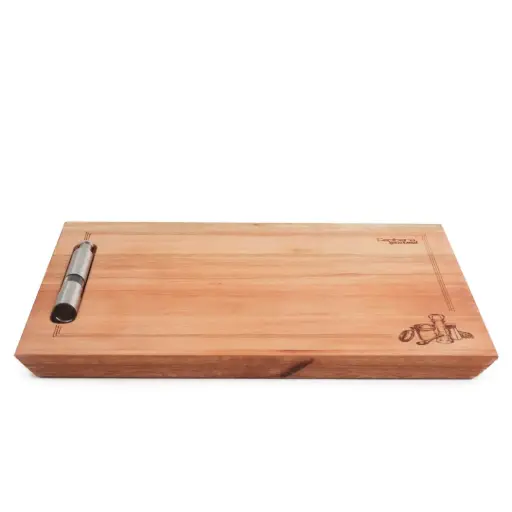 [FR0009] Tabla De Madera Block 50X30 Cm Con Pimentero