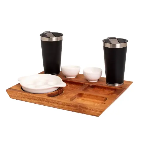 [FR0011] Tabla De Picada Nº7 4030 Con Vasos De Acero 450 Ml