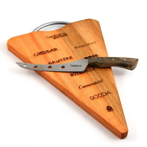 [TG3514] Tabla De Quesos Con Cuchillo De Degustación Simple