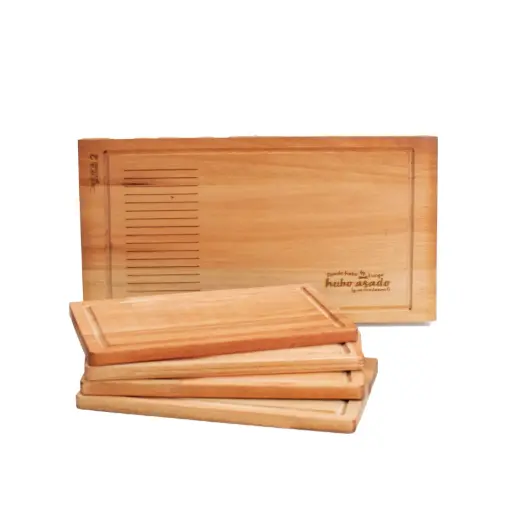 [TG0166] Tabla N°2 Con 4 Platos Rectangulares