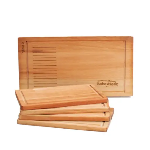 [TG0166] Tabla N°2 Con 4 Platos Rectangulares