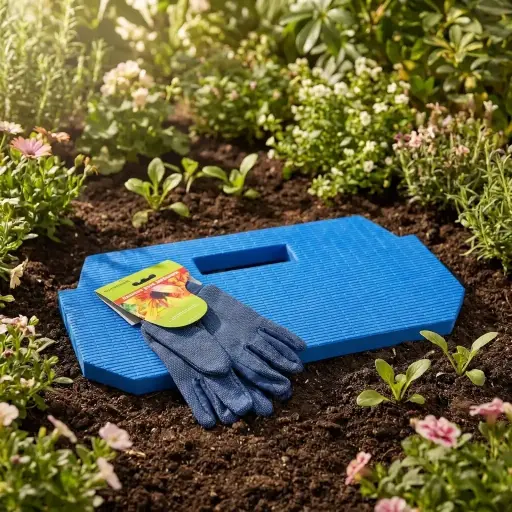 Kit Apoya Rodillas Multiuso + Guantes De Jardinería