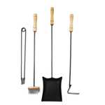 [W05400] Juego Asador 4 Piezas Mango Madera