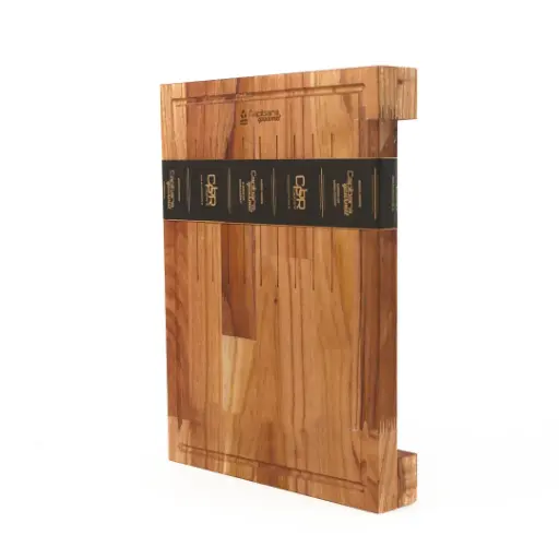 [TG2152] Tabla De Madera Block N°14 Con Pies De Apoyo 40x30 Cm (Sin Grabados)