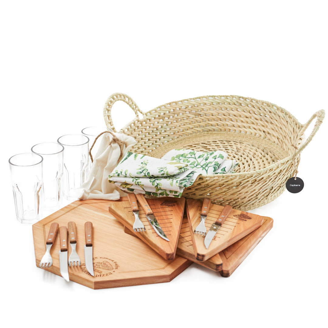 SET PIZZERO EN CANASTA CARANDAY