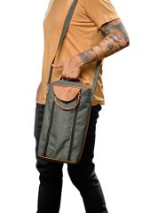 BOLSO DOBLE CIERRE CORDURA VERDE