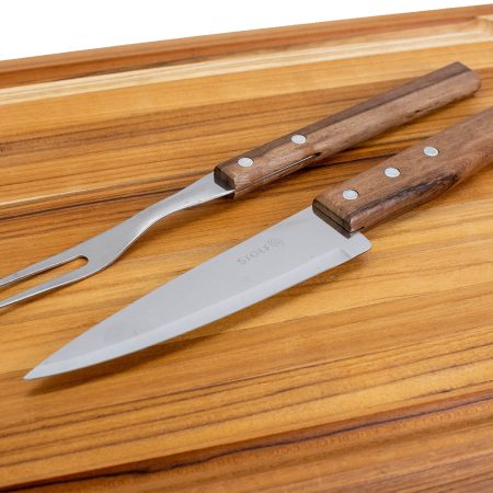 ST0006 1- SET TABLA TEKA CON 2 RECIPIENTES 48 X 30 X 4 CM EN